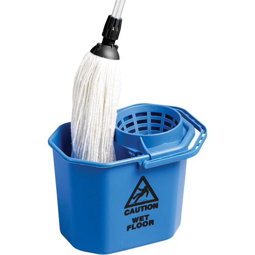 Heavy-Duty Mop Cone Pail, Strainer, 3 US Gal. (12 Quart), Blue Solutions industrielles ALPHA