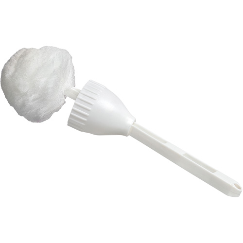 Cleaning Swab with Cup, 14-1/2" L, Acrylic Bristles, White Solutions industrielles ALPHA