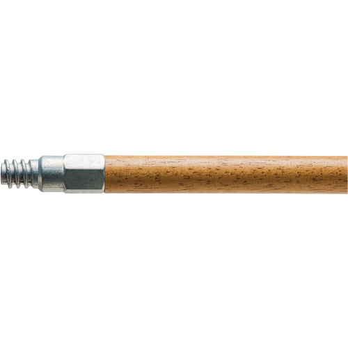 Manche en bois avec embout en m&eacute;tal, Bois, Pointe Filetage ACME, 15/16" dia, 54" lo Solutions industrielles ALPHA