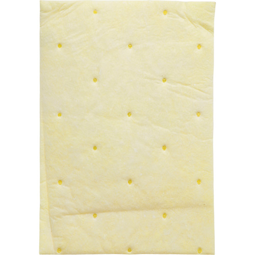 Tampon absorbant haute capacit&eacute; pour produits chimiques, Mati&egrave;res dangereuses, 14,5" x 9,25", 26,3 gal d'absorption Solutions industrielles ALPHA