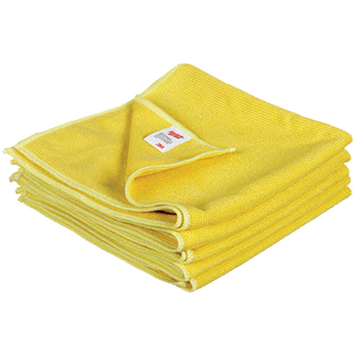 Scotch-Brite High Performance Cleaning Cloth, Microfibre, Yellow Solutions industrielles ALPHA