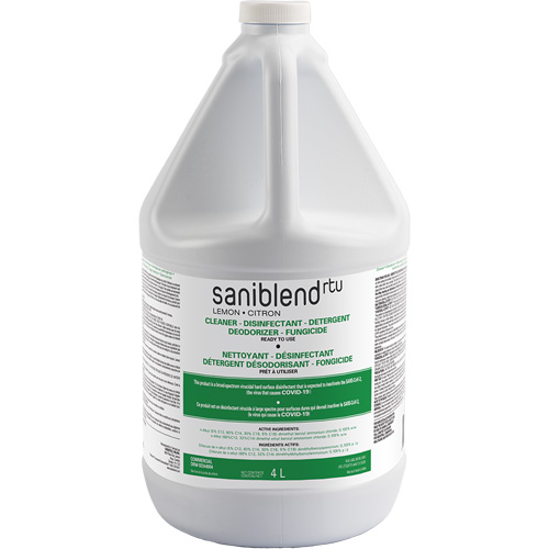 D&eacute;sinfectant et assainissant SaniBlend pr&ecirc;t &agrave; l'emploi, 4 L, Cruche Solutions industrielles ALPHA