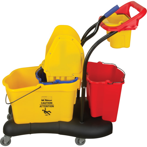 Multifunctional Mop Trolley, Down Press, 9.5 US Gal.(38 Quart), Yellow Solutions industrielles ALPHA