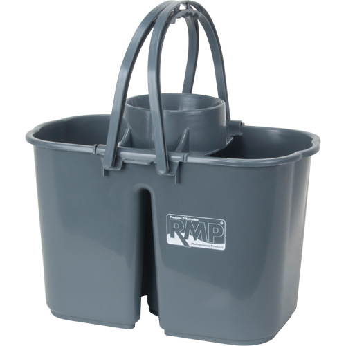 Seau et essoreuse pour vadrouille, Passoire, 3,75 gal. US (15 pintes), Gris Solutions industrielles ALPHA