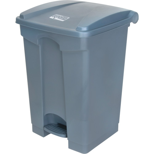 Poubelle &agrave; p&eacute;dale, Plastique, Capacit&eacute; 12 gal. US Solutions industrielles ALPHA