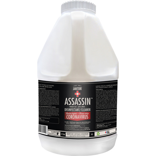 Janitori Assassin Ready-to-Use Disinfectant Cleaner, 4 L, Jug Solutions industrielles ALPHA