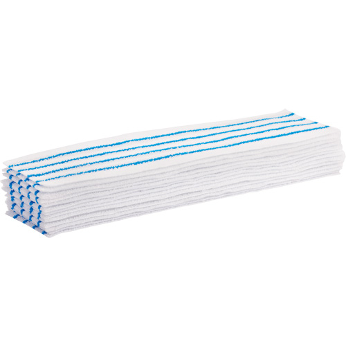 Tampon vadrouille jetable, Style Boucles et crochets, Microfibre, 18" lo x 4" la Solutions industrielles ALPHA