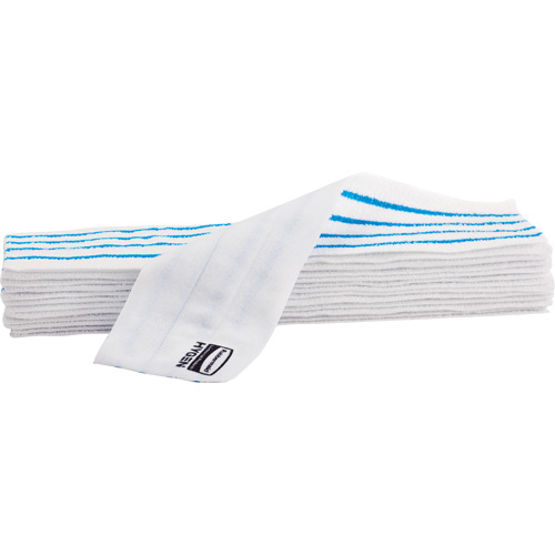 Tampon vadrouille jetable, Style Boucles et crochets, Microfibre, 18" lo x 4" la Solutions industrielles ALPHA