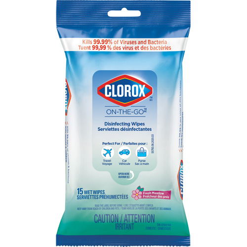 Disinfecting Wipes On the Go, 15 Count Solutions industrielles ALPHA