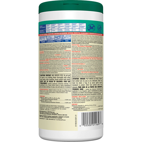 Disinfecting Wipes, 75 Count Solutions industrielles ALPHA