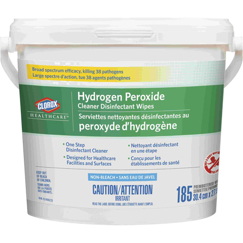 Healthcare&reg; Hydrogen Peroxide Cleaner Disinfecting Wipes, 185 Count Solutions industrielles ALPHA