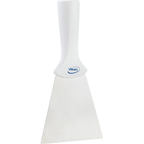 Grattoir en acier inoxydable avec poign&eacute;e montable sur manche, Blanc, 4" la x 8" lo Solutions industrielles ALPHA