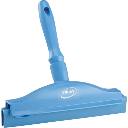 Raclette &agrave; lame double ultra hygi&eacute;nique, 10", Bleu Solutions industrielles ALPHA