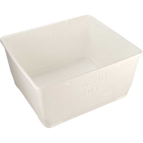 Aero-Tote Tub with Drain Plug, Plastic, White Solutions industrielles ALPHA