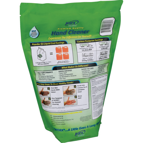 Nettoyant pour les mains biod&eacute;gradable, Poudre, 3 lb, Recharge, Parfum&eacute; Solutions industrielles ALPHA