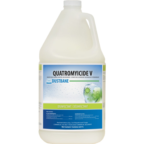 D&eacute;sinfectant, assainissant et d&eacute;sodorisant Quatromyicide V, 4 L, Cruche Solutions industrielles ALPHA