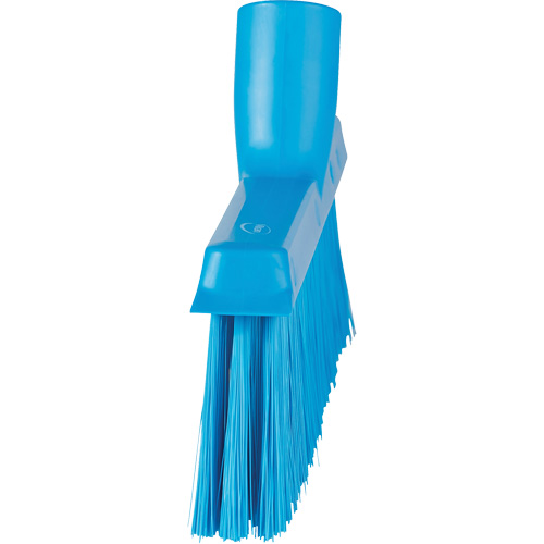 Balai biseaut&eacute; avec pas de vis inclin&eacute;, Crins Moyen, 10", Polyester, Bleu Solutions industrielles ALPHA