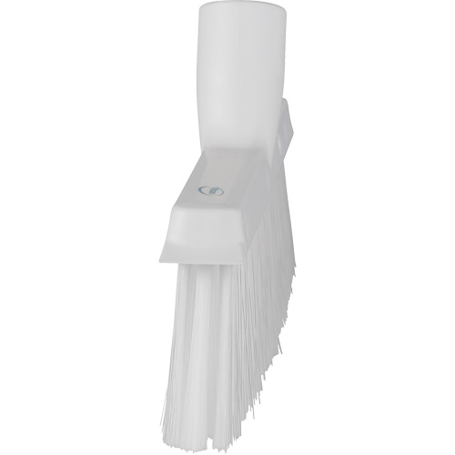 Dustpan Broom with Angled Thread, Medium Bristles, 10", Polyester, White Solutions industrielles ALPHA