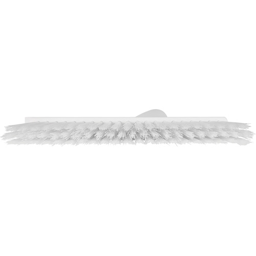 Dustpan Broom with Angled Thread, Medium Bristles, 10", Polyester, White Solutions industrielles ALPHA