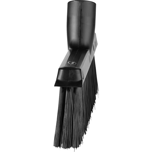 Dustpan Broom with Angled Thread, Medium Bristles, 10", Polyester, Black Solutions industrielles ALPHA