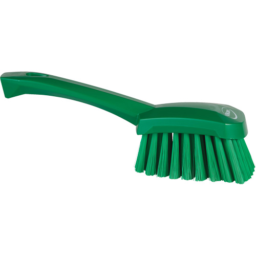 Short-Handled Washing Brush, Soft Bristles, 10-1/2" Long, Green Solutions industrielles ALPHA