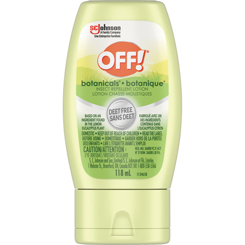R&eacute;pulsif &agrave; insectes Botanicals Off!, Sans DEET, Lotion, 118 g Solutions industrielles ALPHA