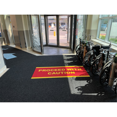 Supreme Knob Entrance Matting, Wiper/Scraper, 13-5/12' x 75-1/2' x 7/16", Charcoal Solutions industrielles ALPHA