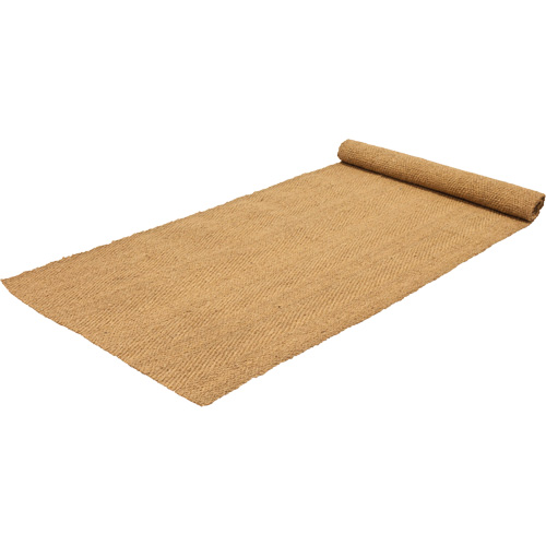 Indoor/Outdoor Coir Matting, Natural Fibre, Wiper/Scraper Type, Woven Pattern, 3-3/4' x 150', Natural Solutions industrielles ALPHA