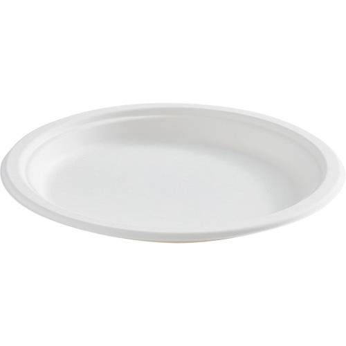 Assiette ronde en fibre compostable Solutions industrielles ALPHA