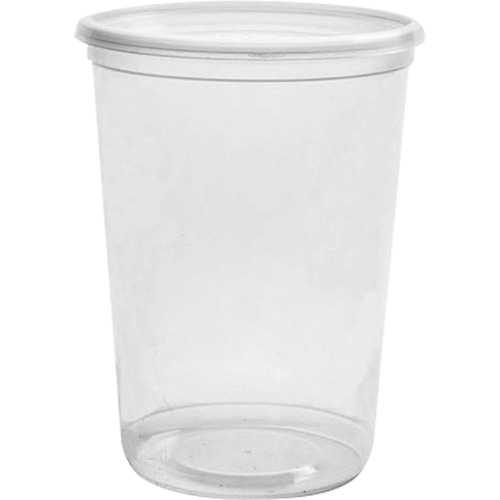 Magik 32 oz. Clear Deli Container without Lid, Plastic, Round Solutions industrielles ALPHA