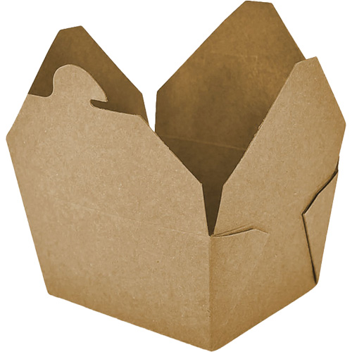 Contenants pour aliments &agrave; emporter Kraft, Ondul&eacute;, Rectangulaire Solutions industrielles ALPHA