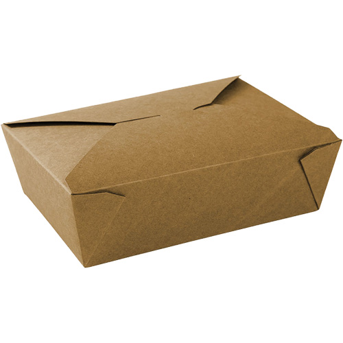 Contenants pour aliments &agrave; emporter Kraft, Ondul&eacute;, Rectangulaire Solutions industrielles ALPHA