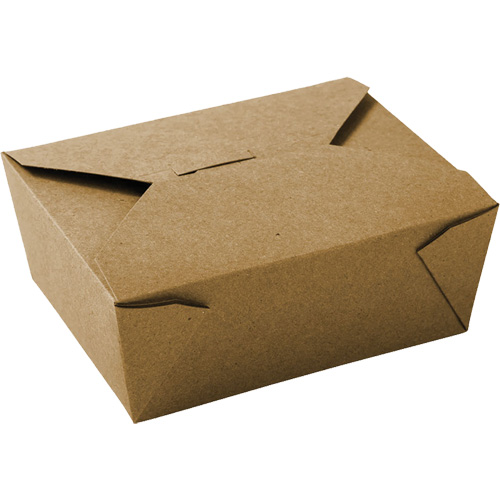 Kraft Take Out Food Containers, Corrugated, Rectangular Solutions industrielles ALPHA