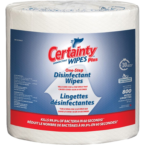 Plus Disinfectant Wipes, 7-9/10" x 5-9/10", 800 Count Solutions industrielles ALPHA