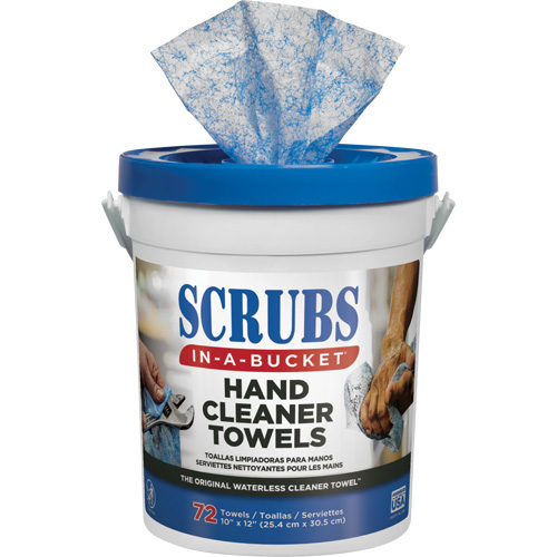 Hand Cleaner Towels, 72 Wipes, 12" x 10" Solutions industrielles ALPHA