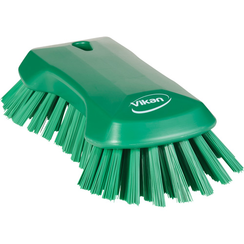Hand Brush, Extra Stiff Bristles, 9-1/10" Long, Green Solutions industrielles ALPHA