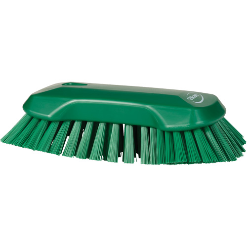 Hand Brush, Extra Stiff Bristles, 9-1/10" Long, Green Solutions industrielles ALPHA