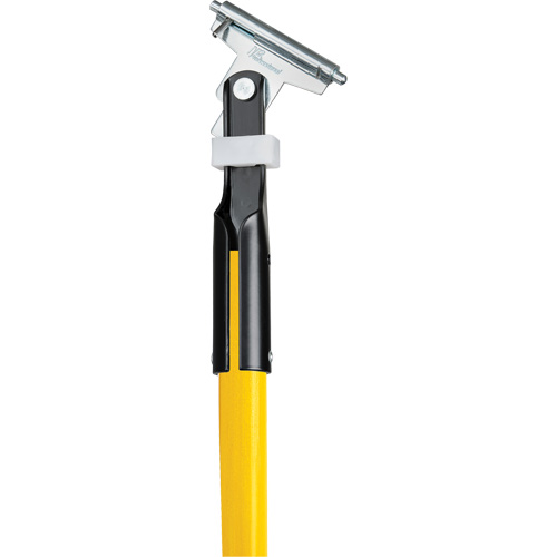 Manche jaune pour vadrouille &agrave; &eacute;pousseter Clipper, Fibre de verre, 1" dia, 60" lo Solutions industrielles ALPHA