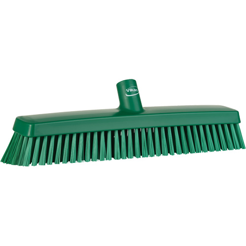 Push Broom Head, Fine/Stiff Bristles, 16-1/2", Polyester/Polypropylene, Green Solutions industrielles ALPHA