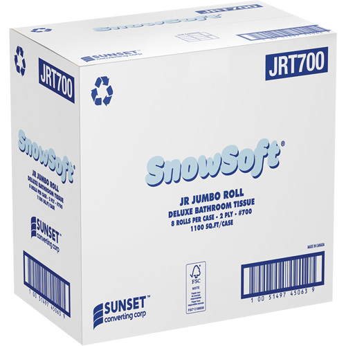 Snowsoft Deluxe Bathroom Tissue, Jumbo Roll, 2 Ply, White Solutions industrielles ALPHA
