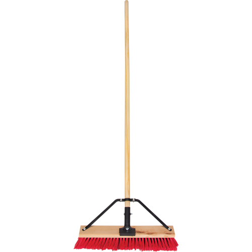 Balai-brosse &agrave; manche renforc&eacute;, 18", Moyen, Soies PVC Solutions industrielles ALPHA