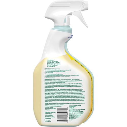 Nettoyant tout usage CloroxPro Clorox EcoClean, 946 ml, Bouteille &agrave; g&acirc;chette Solutions industrielles ALPHA