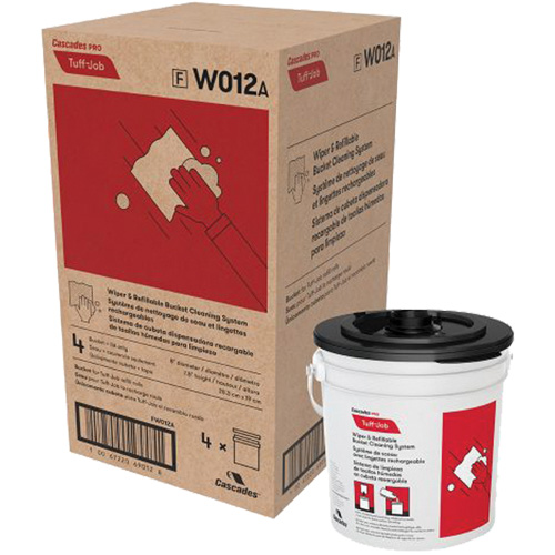 PRO Tuff-Job&reg; Refillable Bucket & Lid for W011 Wipers Solutions industrielles ALPHA