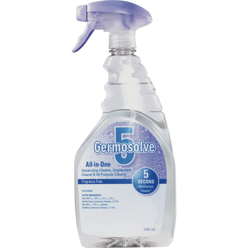 D&eacute;sinfectant et d&eacute;sodorisant Germosolve 5, 946 ml, Bouteille &agrave; g&acirc;chette Solutions industrielles ALPHA