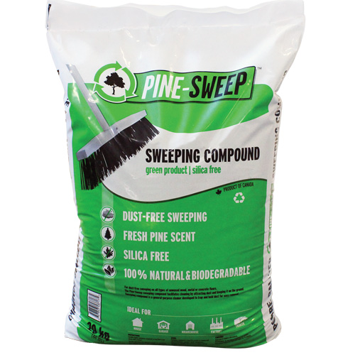 Pine Sweep Biodegradable Sweeping Compound, Bag, 44 lbs. (20 kg) Solutions industrielles ALPHA