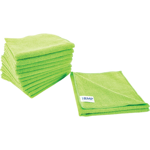 Chiffon de d&eacute;poussi&eacute;rage et nettoyage, Microfibre, Vert Solutions industrielles ALPHA