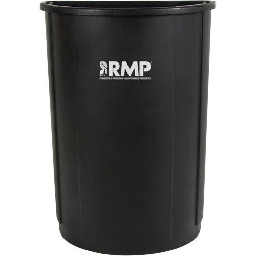 Poubelle demi-ronde, Poly&eacute;thyl&egrave;ne, 21 gal. US Solutions industrielles ALPHA
