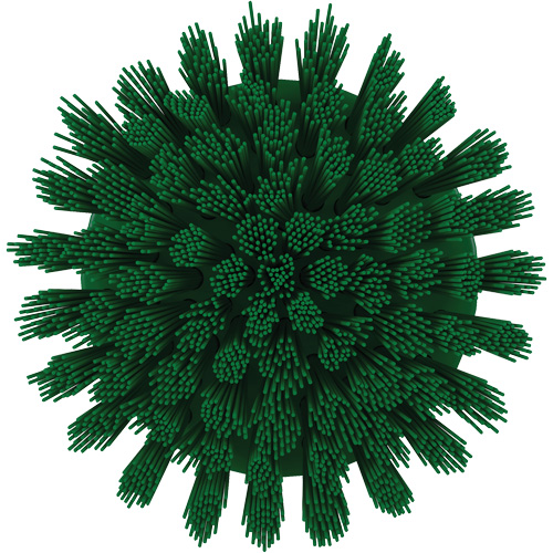 HyDrive Round Drill Brush, Extra Stiff Bristles, 3-1/10" Long, Green Solutions industrielles ALPHA