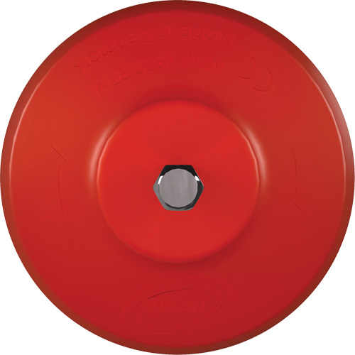 Brosse ronde HyDrive pour perceuse, Soies Tr&egrave;s ferme, Longueur de 3-1/10", Rouge Solutions industrielles ALPHA