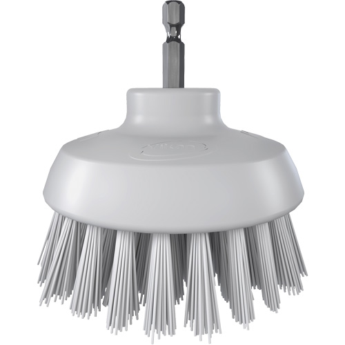 HyDrive Round Drill Brush, Extra Stiff Bristles, 3-1/10" Long, White Solutions industrielles ALPHA
